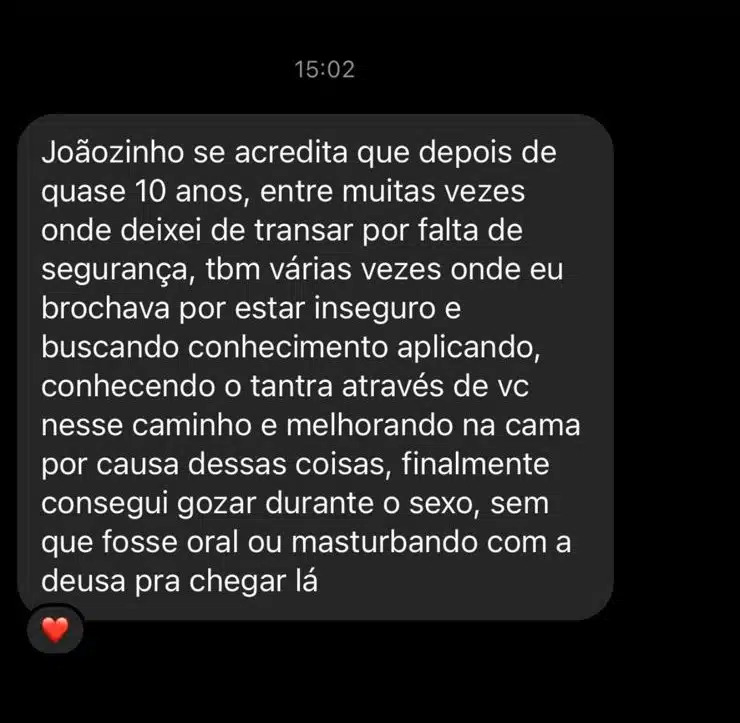 Depoimento de cliente 1